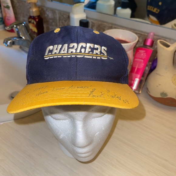 Vintage Chargers Hat Logo 7 Blue Logo 